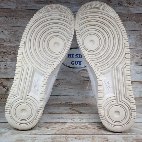 Nike Mens Sz 11.5 Air Force One AFL Low White Leather Sneaker Shoes 315122-111 - Picture 8 of 10